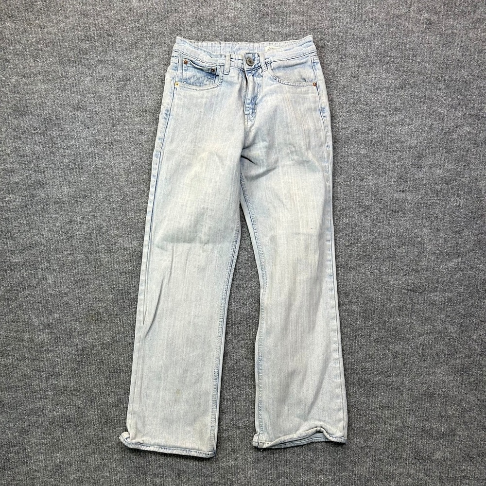 Levi's Premium 514 Jeans Men's Light Blue Denim Stretch Straight Fit - 28X34